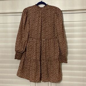 Love Riche Mauve Patterned Dress